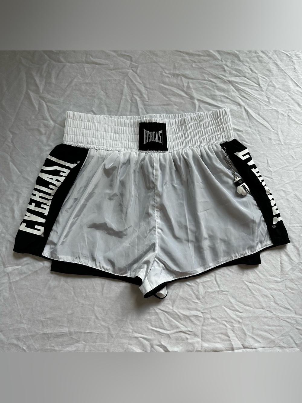 Everlast Women's White and Black Athletic Shorts